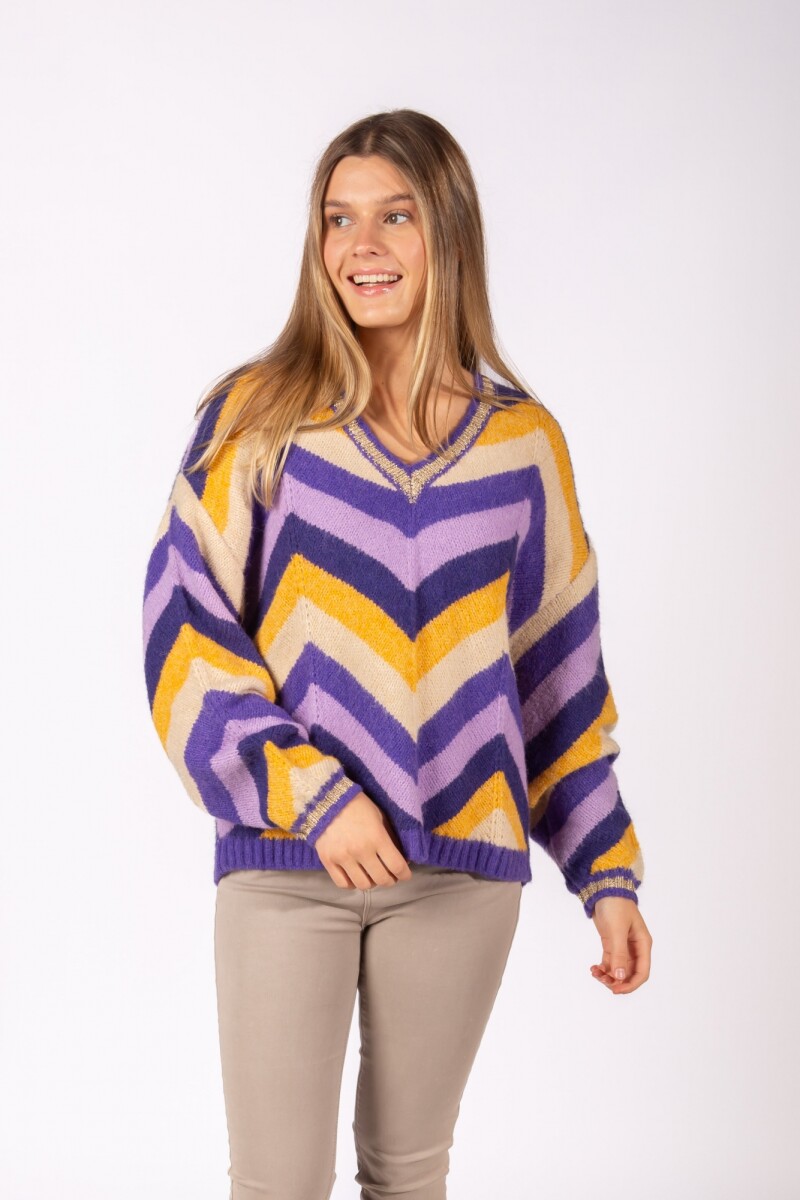 Sweater Rainbow - Violeta 