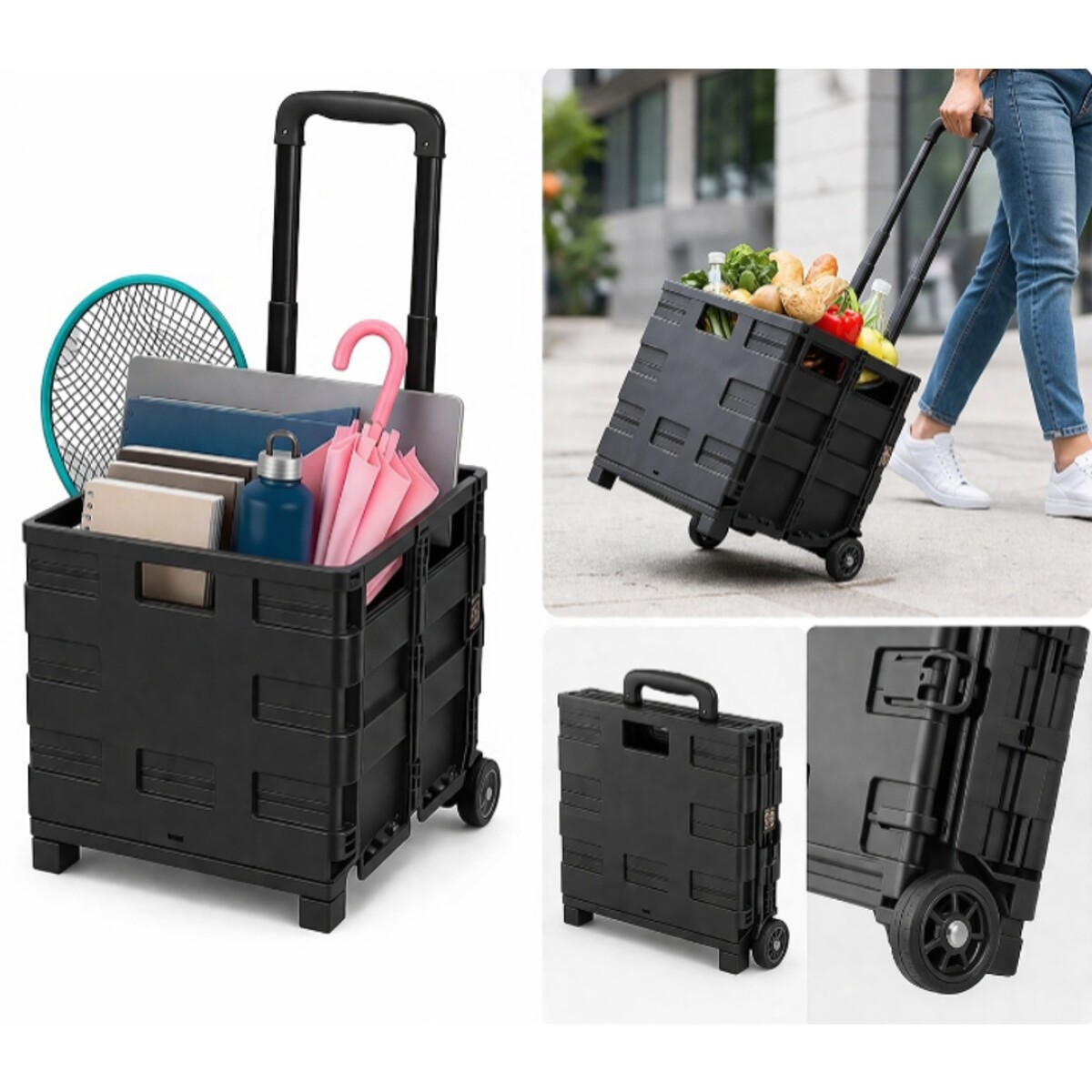 CARRO PRIMA 42X40X38 CM 35KG - NEGRO 