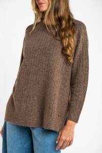 Sweater Texturado Marrón