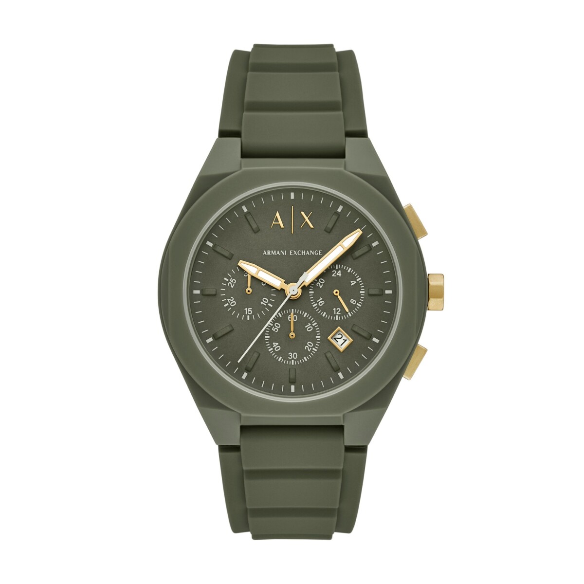 Reloj ARMANI EXCHANGE SYNC Silicona Verde Esfera 44mm 
