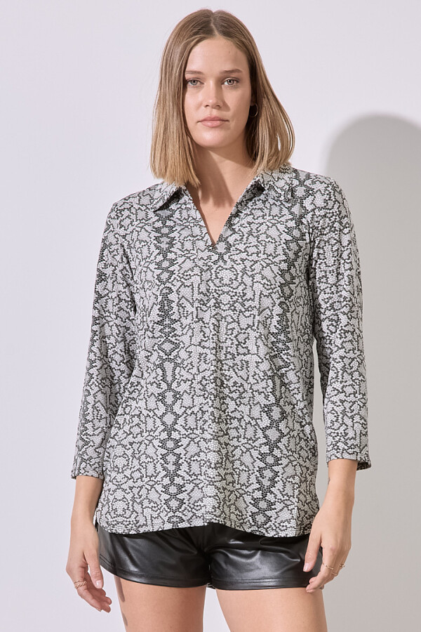 Blusa Print GRIS/MULTI