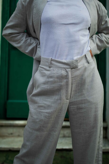 Pantalón Sastre Lurex Gris