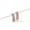Caravanas Vintage-Plata 925-Piedra Rodocrosita -CA3387 conpiedra