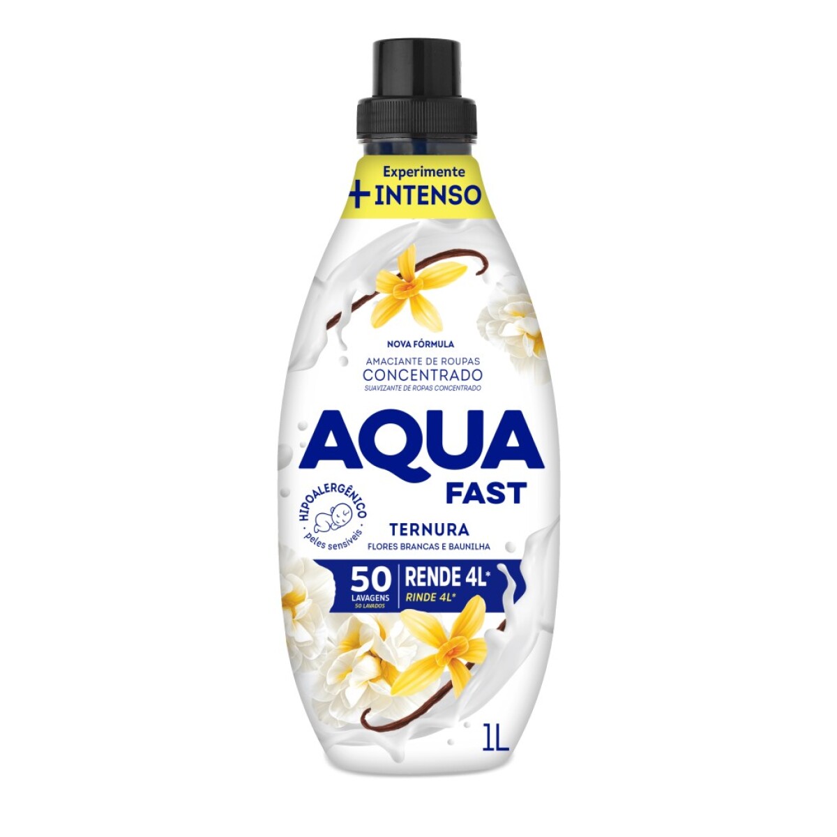 Suavizante Concentrado Aquafast 1L Blanco Ternura 