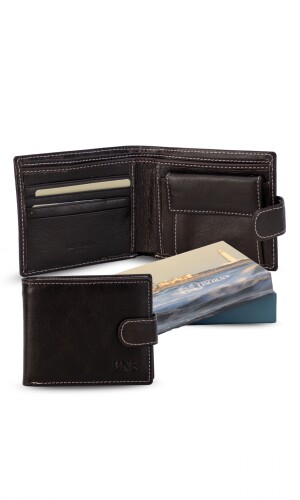 BILLETERA CUERO FEBO CHOCOLATE