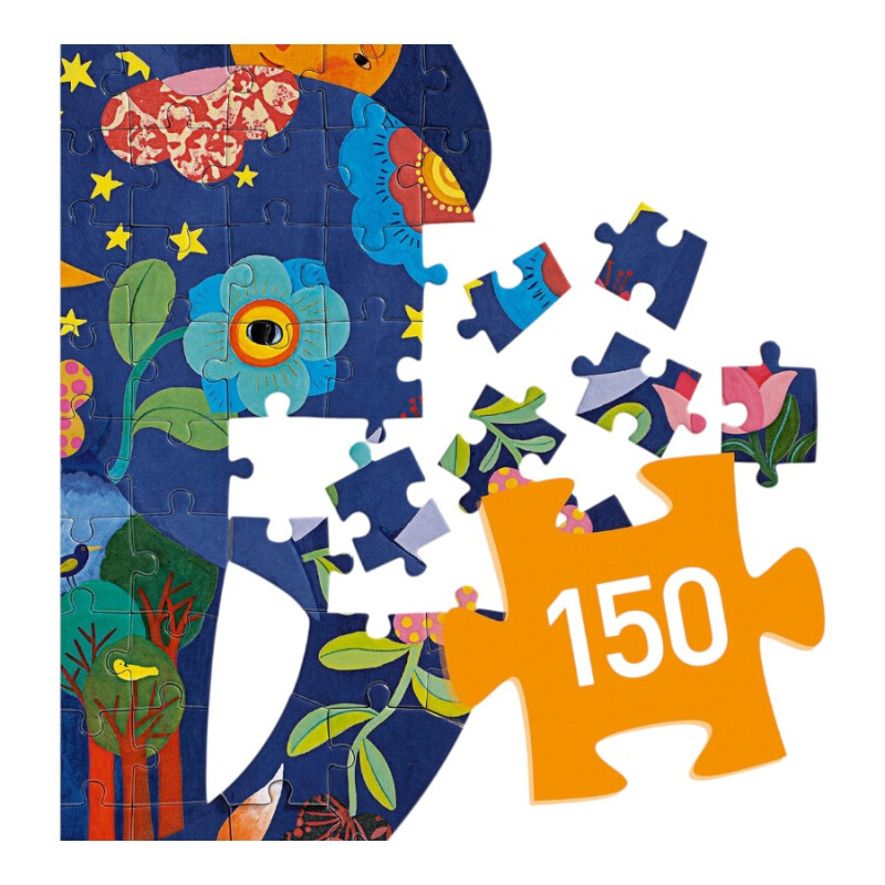 Puzzle Silueta Elefante 150 Piezas Djeco Puzzle Silueta Elefante 150 Piezas Djeco