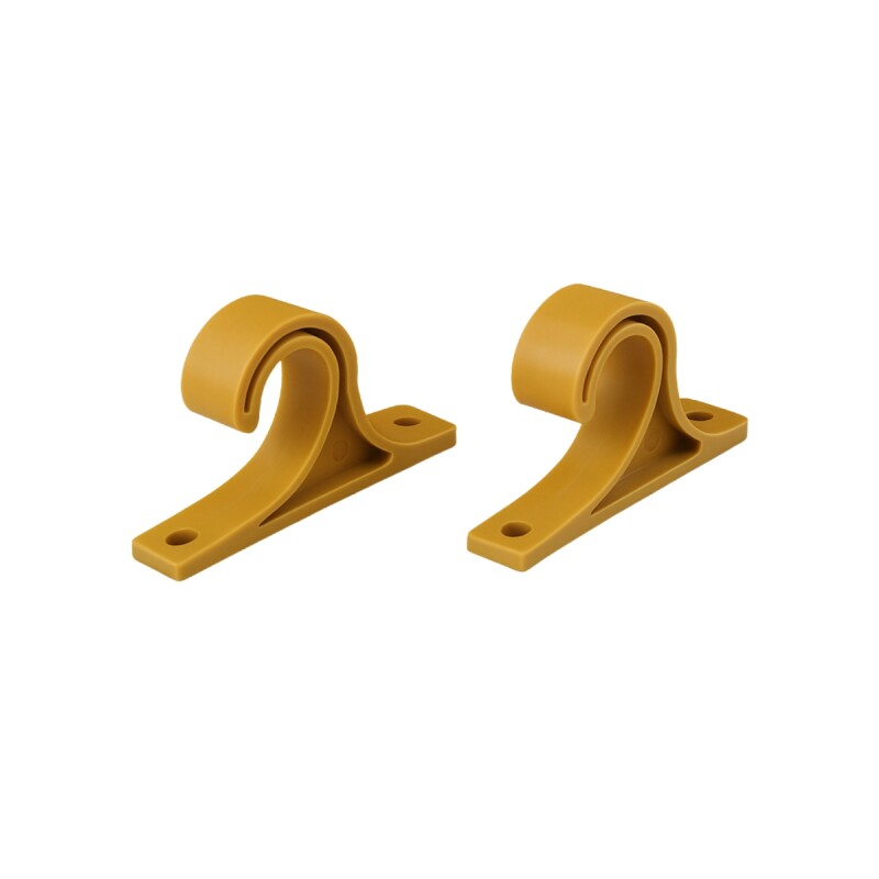 Set x2 soporte de techo simple 28mm x 19mm MARRON CLARO