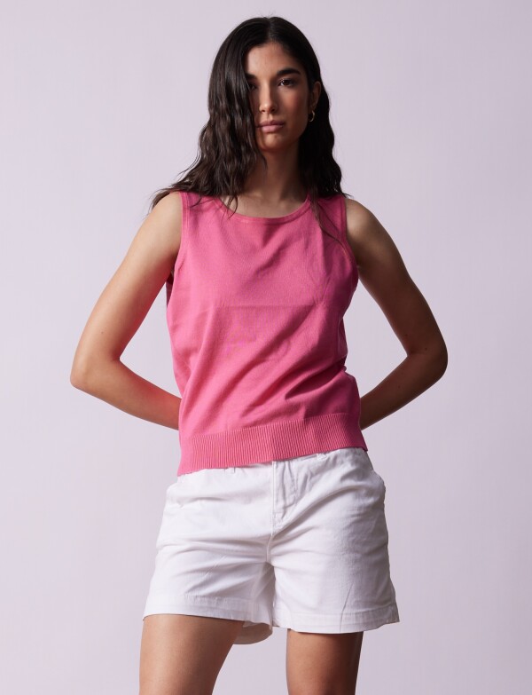 Musculosa Tejida ROSA