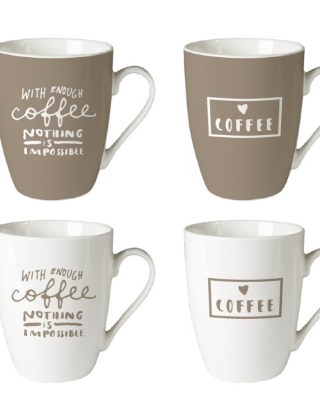 MUG BOMBE 340ML COFFEE BLANCO Y BEIGE MUG BOMBE 340ML COFFEE BLANCO Y BEIGE