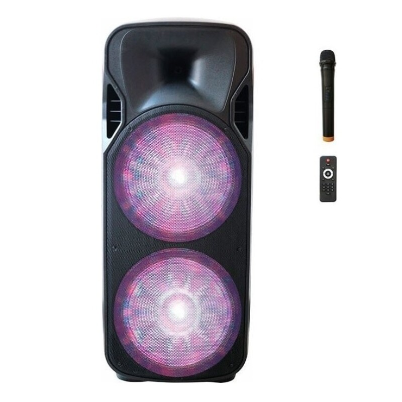 Parlante Eldom ELD-2X15 portátil con bluetooth negro Parlante Eldom Eld-2x15 Portátil Con Bluetooth Negro
