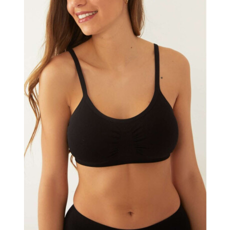 Soutien microfibra con copa Negro