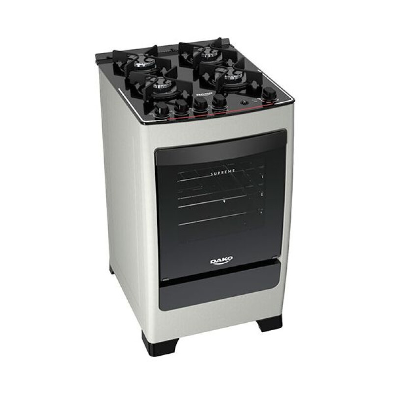 Cocina a Gas Dako 4H Supreme Glass Titanium Cocina a Gas Dako 4H Supreme Glass Titanium