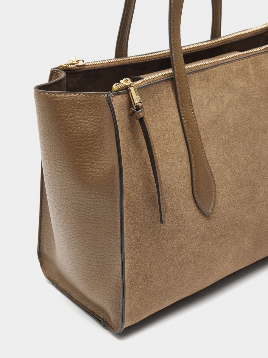 Bolso Para Portátil 15" Con Piel camel