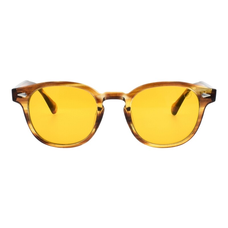 Lentes de Sol Chilli Beans Lausana Marrón - Amarillo