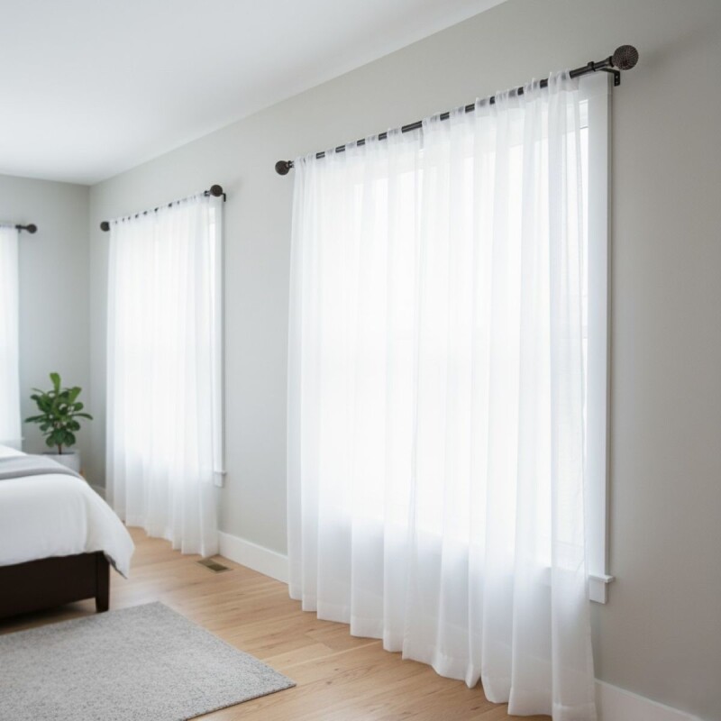 VARA METAL BRONCE P/CORTINA 122-218CM Unica