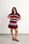 Vestido Odisea Bordó