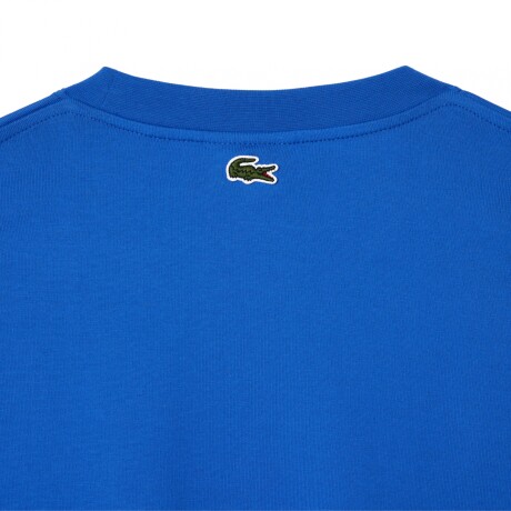 CAMISETA LACOSTE LOOSE FIT COTTON JERSEY PRINT AZUL