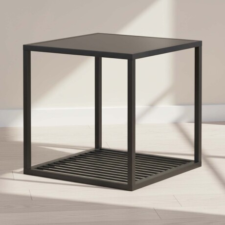 MESA LATERAL METAL NEGRO OLIVIA