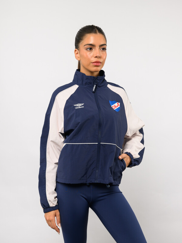 Campera Brisa Nacional Mujer Azul Marino, Rosado, Blanco
