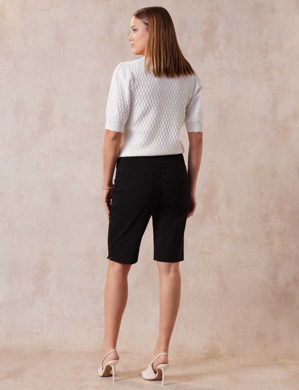 Bermuda Pretina Ancha NEGRO