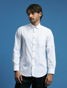 012487 CAMISA HARRINGTON LABEL Blanco