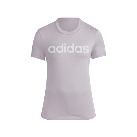 REMERA adidas LOUNGEWEAR ESSENTIALS LOGO AJUSTADA Lavander