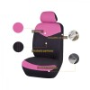 Cubreasiento Universal Para Auto Negro Y Rosado Cubreasiento Universal Para Auto Negro Y Rosado