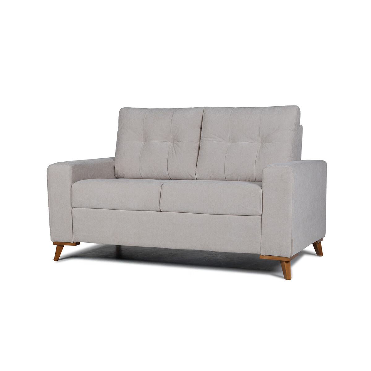 Sofá Katrina - Tela Microfibra - 2 cuerpos - 10285 (Beige) 