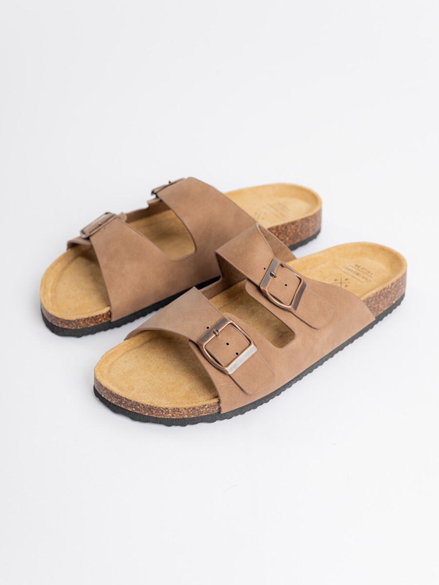 Sandalia tiras - marron 