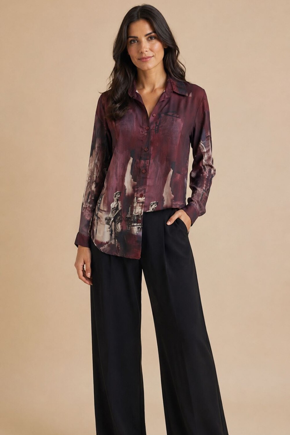 CAMISA CLARISSE Magenta