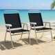 Set X 2 Sillas Master Plus Aluminio NEGRO