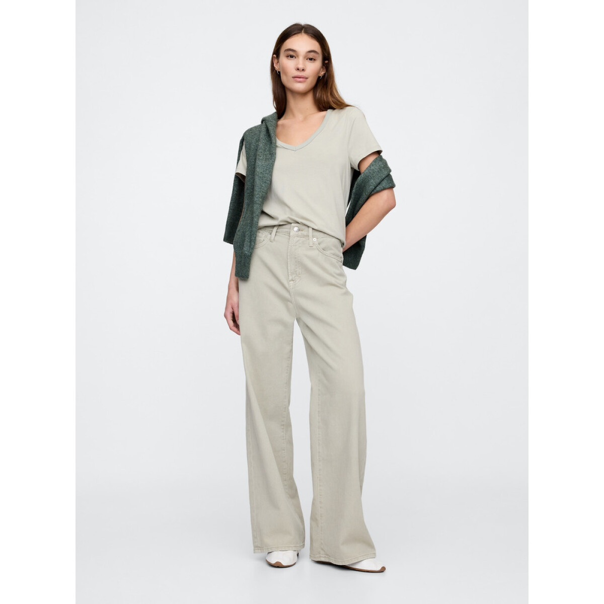 V-HR WIDE LEG THUNDER GREY - THUNDER GREY 161 