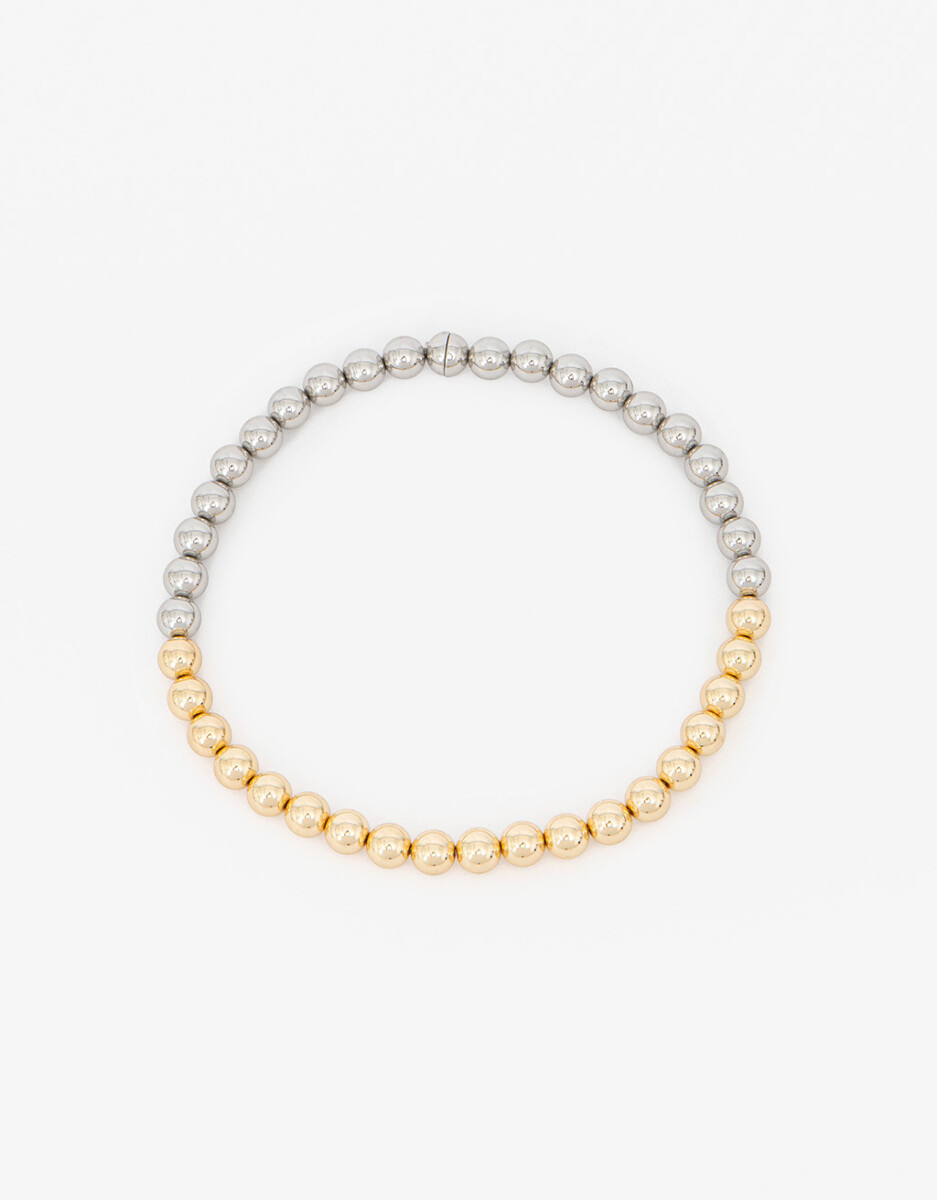Collar Corto De Metal Biplating 