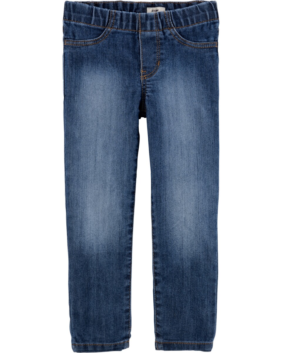 Pantalón de jean con cintura elastizada 