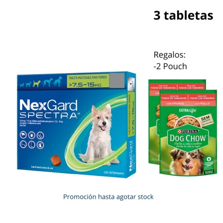 NEXGARD SPECTRA DOG 7.6 - 15 KG * 3 COMPRIMIDOS Nexgard Spectra Dog 7.6 - 15 Kg * 3 Comprimidos