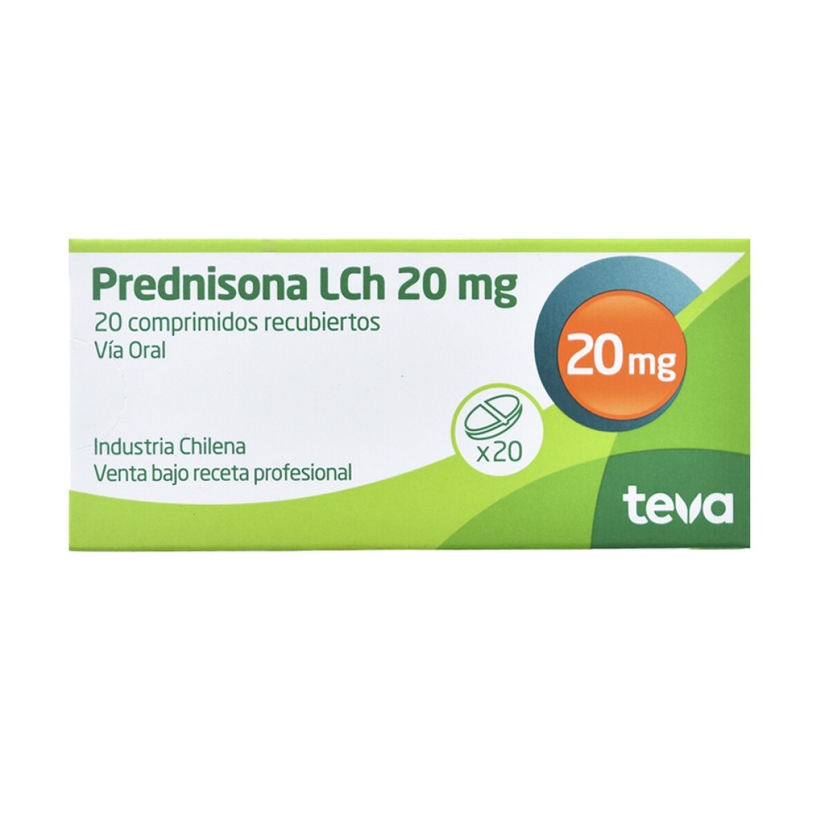 Prednisona Lch 20mg x20 comprimidos 