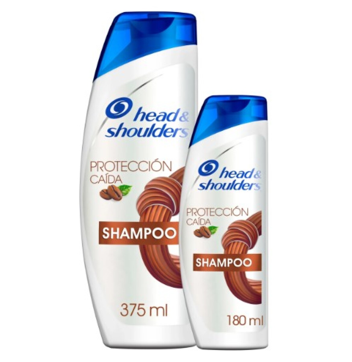Pack Head & Shoulders shampoo 375 ml + shampoo 180 ml - Protección caída con cafeína 