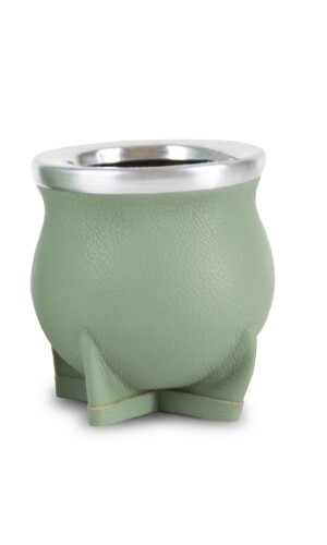 MATE DE CERÁMICA CHICO DELTA MENTA PASTEL GRANEADO FINO