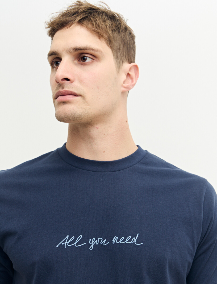 520311 T-SHIRT HARRY Azul Oscuro