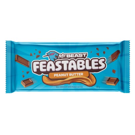Barra de Chocolate Feastables Milk Chocolate Peanut Butter 60g 001