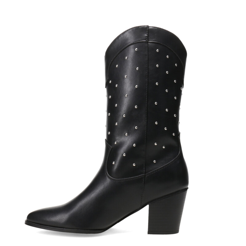 Botas de Mujer Miss Carol TAOS de caña alta con tachas Negro
