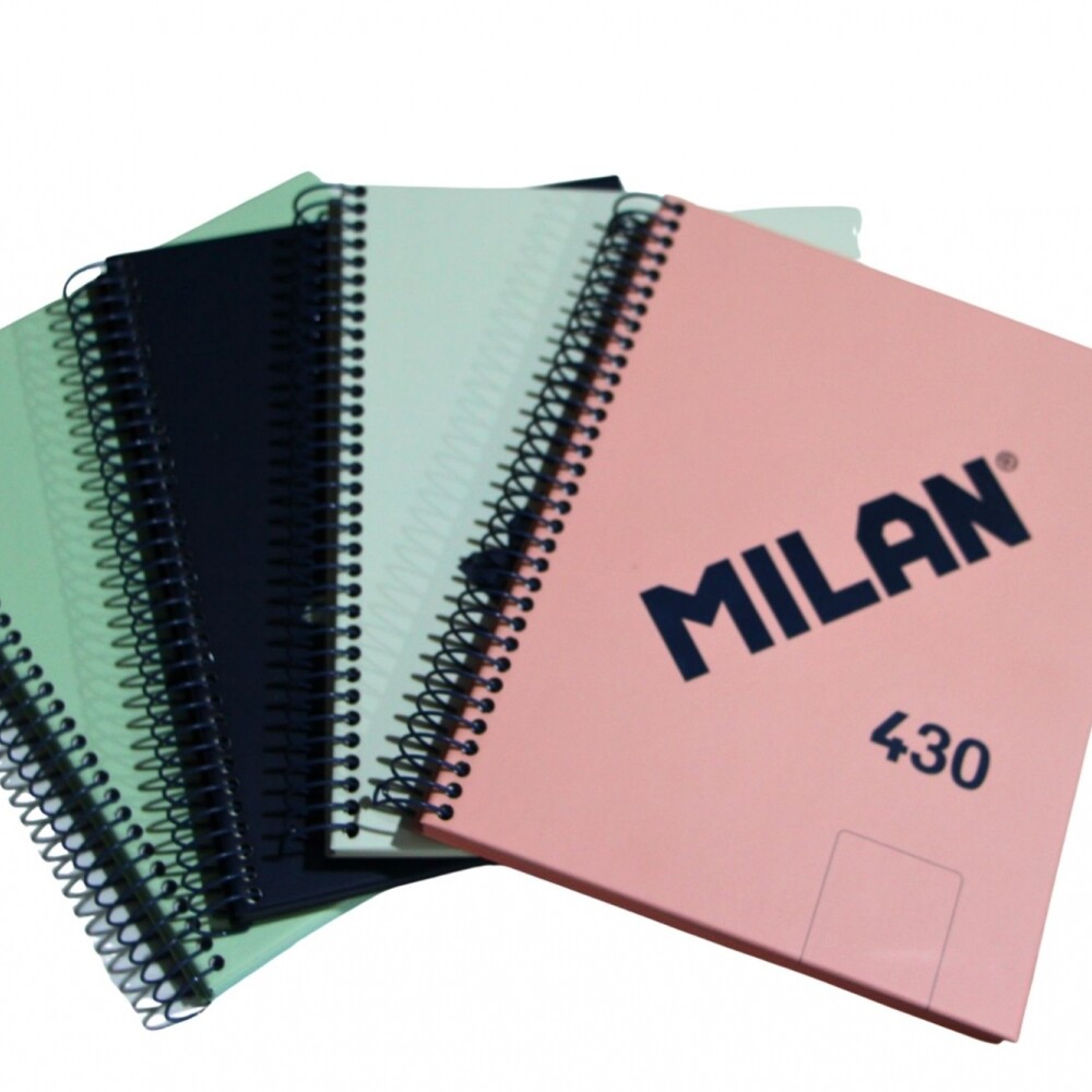CUADERNO MILAN CON ESPIRAL TAMAÑO A5 LISO DE 80 HOJAS COLOR AZUL CUADERNO MILAN CON ESPIRAL TAMAÑO A5 LISO DE 80 HOJAS COLOR AZUL