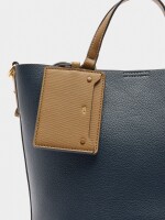 Bolso Tote Con Colgante azul-marino