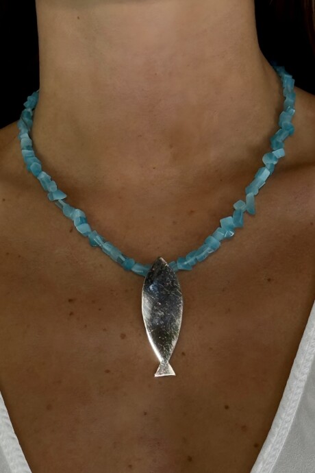 COLLAR ONDINO Turquesa