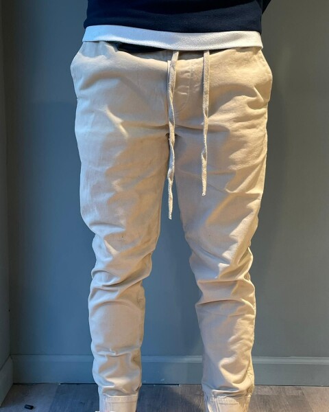 Pantalon Jogger Beige