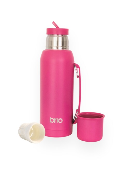 Termo 1 Litro Acero Inox brio Con Pico Cebador Frambuesa