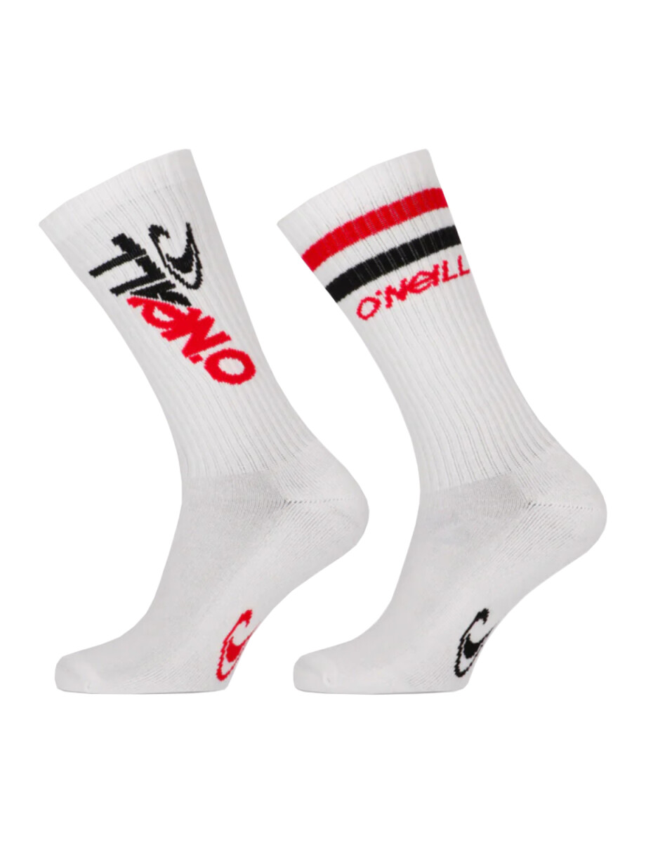 Medias O'Neill Sport Unisex Pack x2 - Blanco 