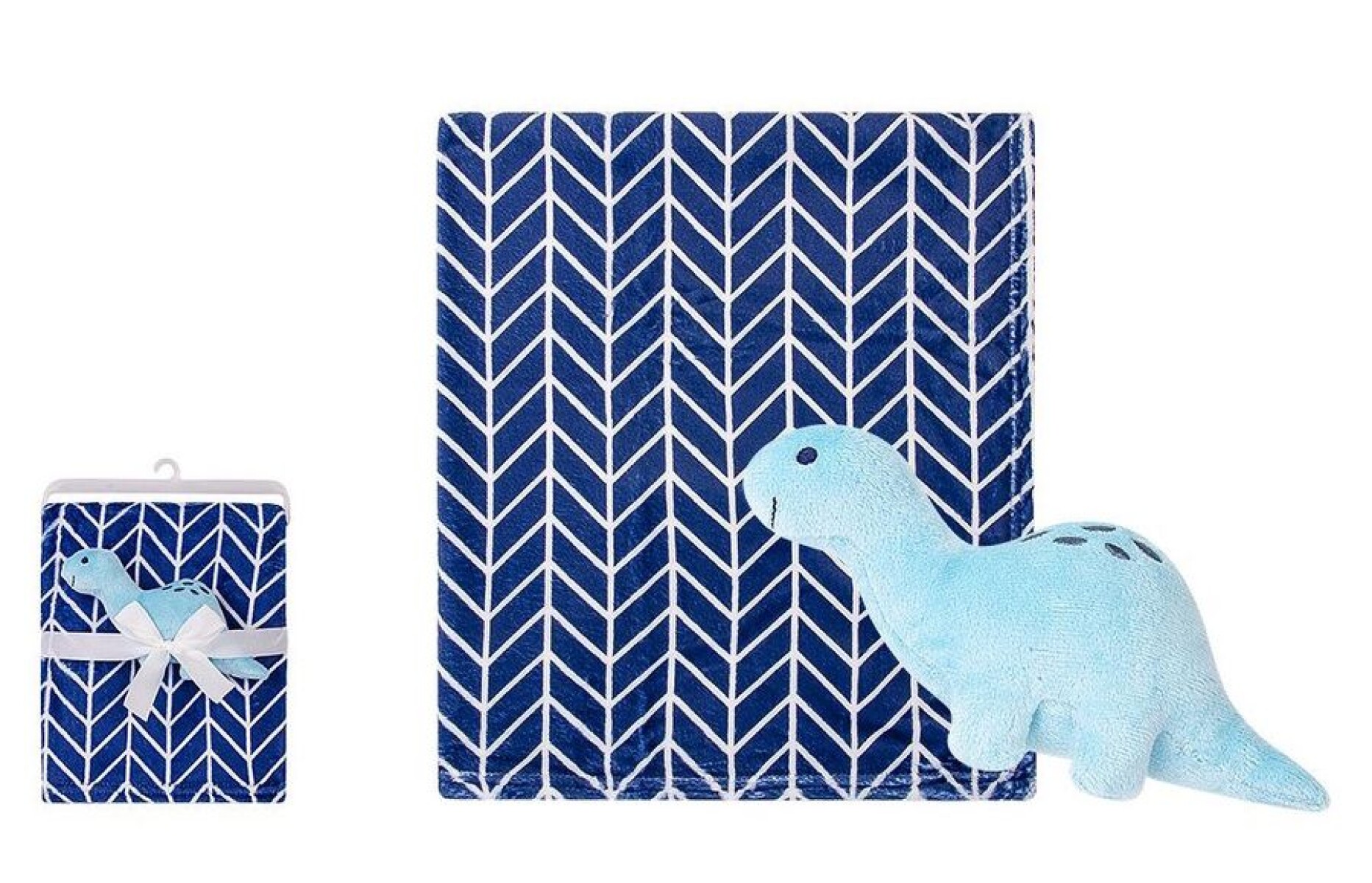 Manta Plush con Peluche Hudson Baby - DINO 