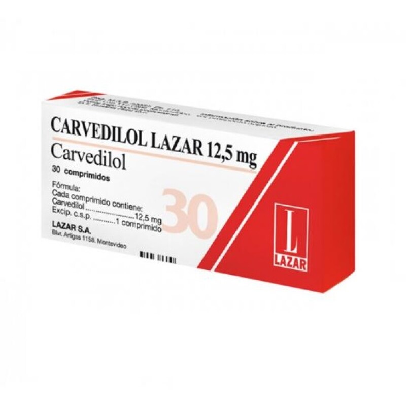 Carvedilol Lazar 12.5 Mg. 30 Comp. Carvedilol Lazar 12.5 Mg. 30 Comp.