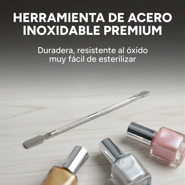 Repujador De Cutícula Uñas Acero Inoxidable 12.5 Cm Variante Acero
